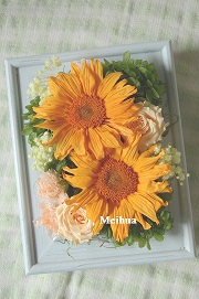 壁掛けアレンジ