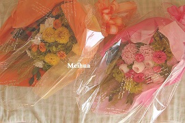 花束両親贈呈花