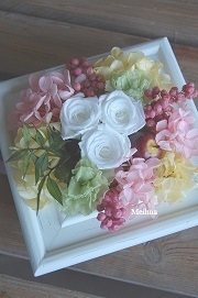 お供え壁掛けアレンジ