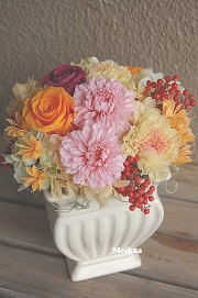 誕生日プレゼント壁掛けアレンジ