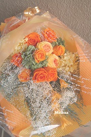 プリザーブドフラワー花束
