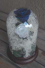 プリザーブドフラワードームアレンジ