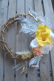 オーダーメイドプリザーブドフラワーリース