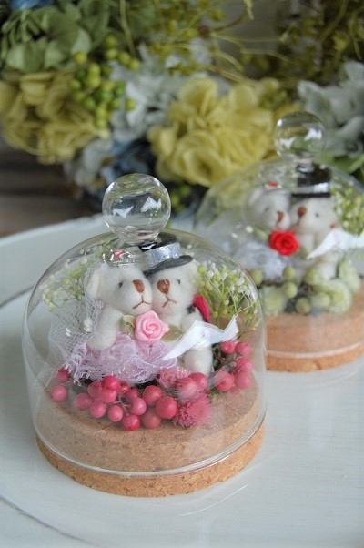 ガラスドームアレンジ