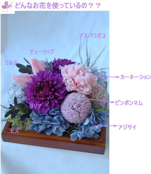 ガラスドームアレンジ